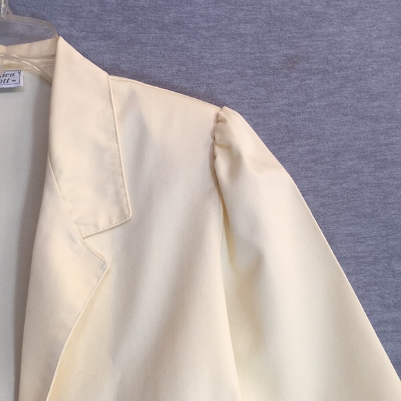 JESSICA SCOTT Spring/Summer Butter Yellow Machine Wash Unlined 2 Pocket Blazer - Picture 7 of 16